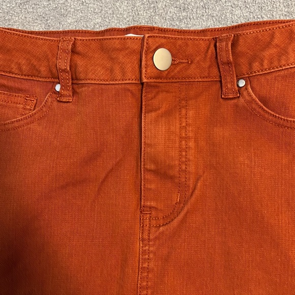 Jupe De Abby Rust Women’s Midi Denim Skirt - Picture 2 of 4